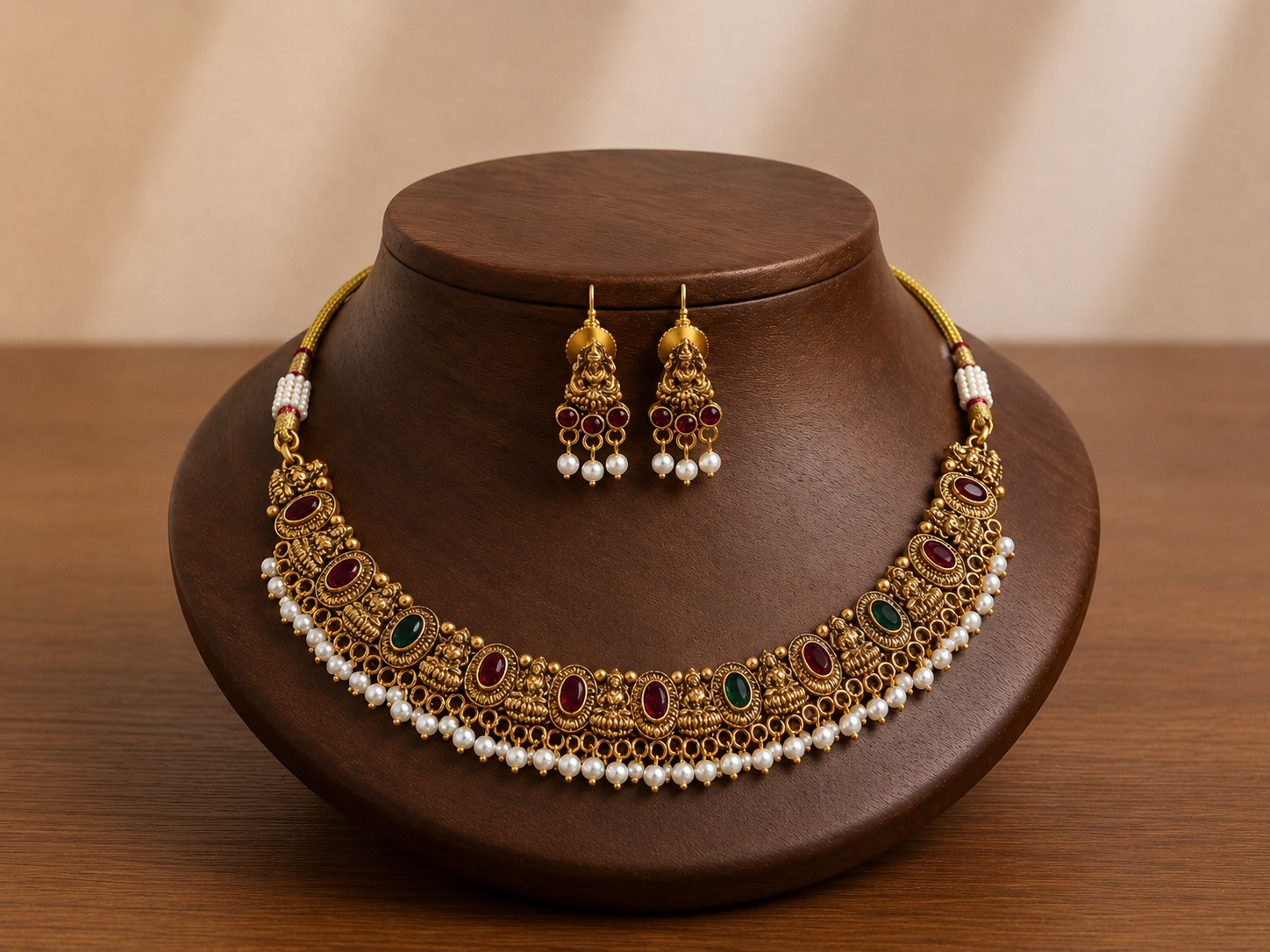 Lakshmi Pearl Necklace