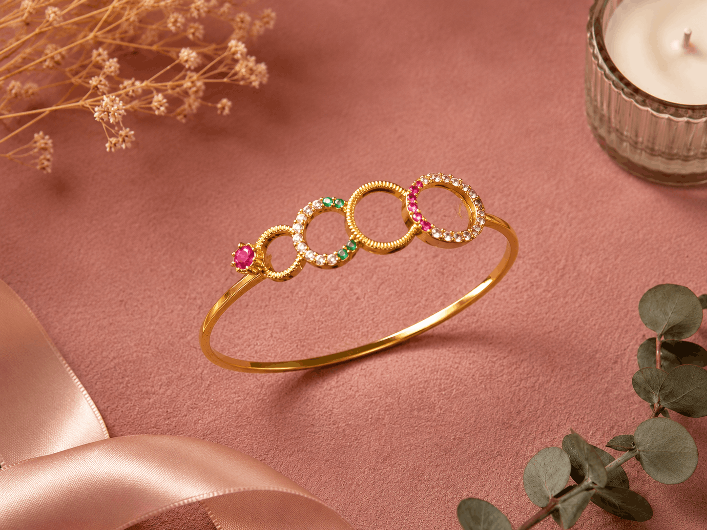 Radiant Orbit Cuff Bangle