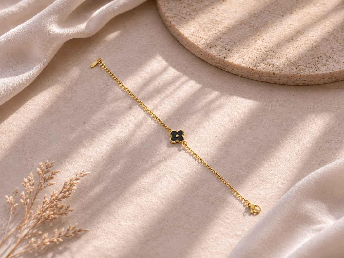 Black Clover Charm Bracelet