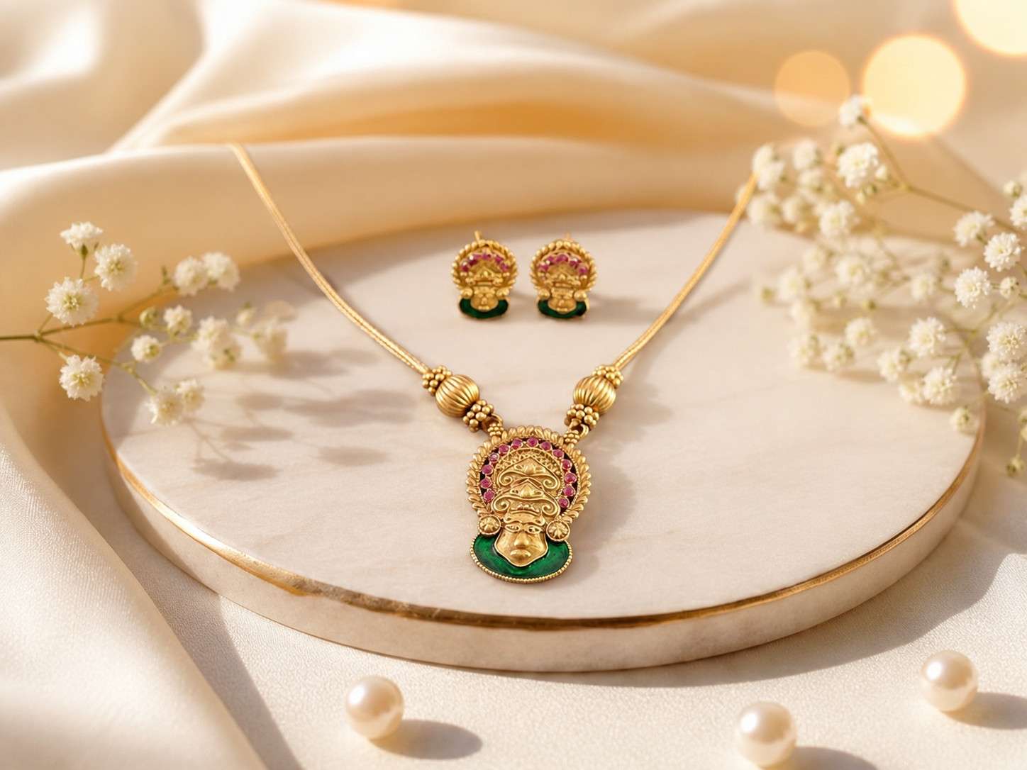Classic Kathakali Heritage Necklace