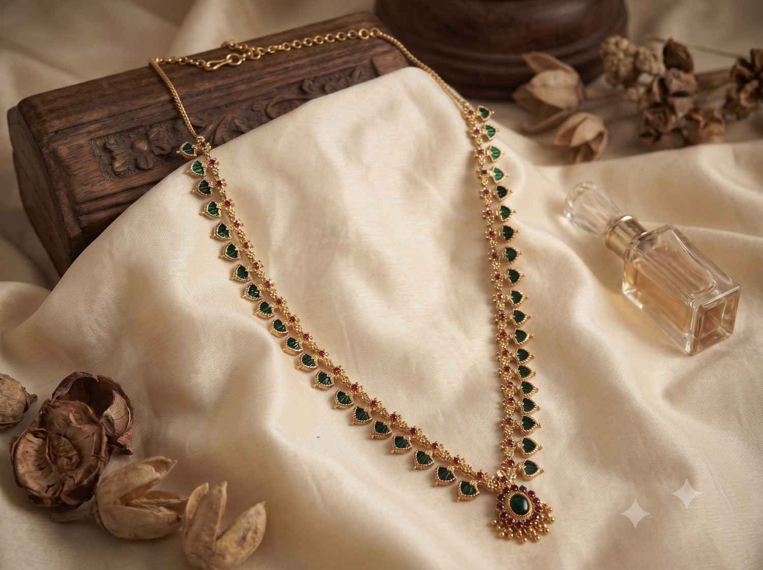 Traditional Long Palakka Necklace