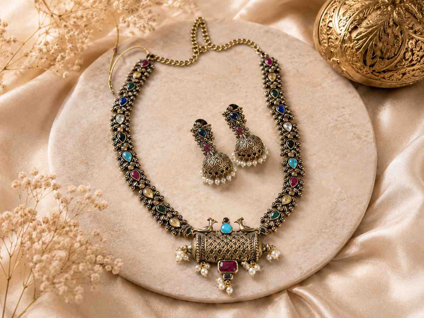 Vintage Multicolor Statement Jewelry