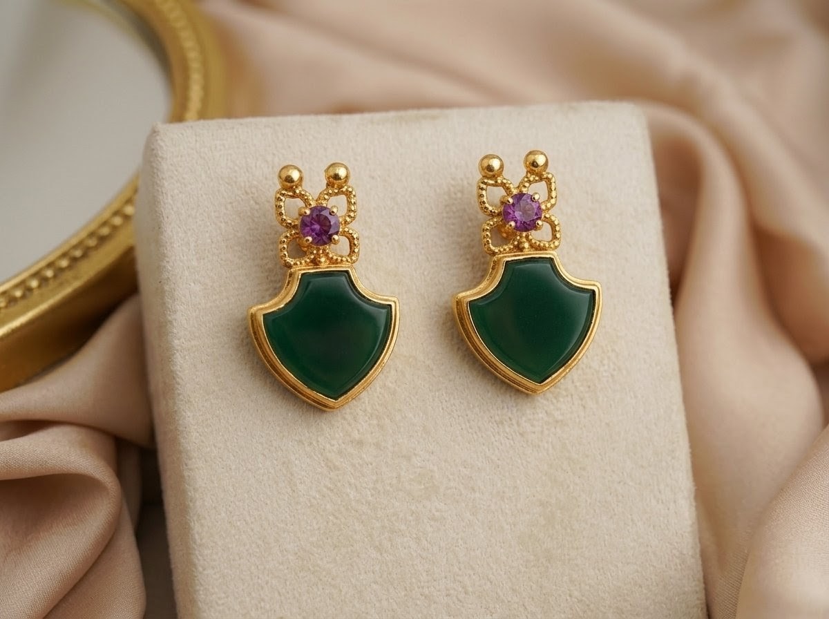 Classic Palakka Stud Earrings