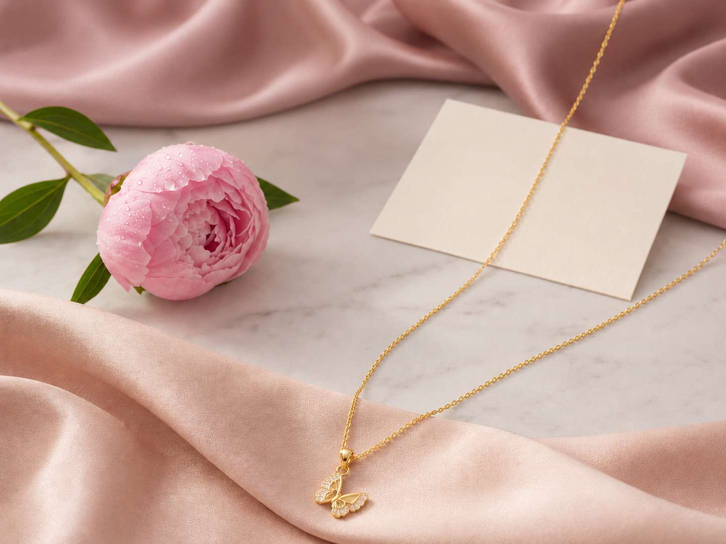 Butterfly Pendant Chain